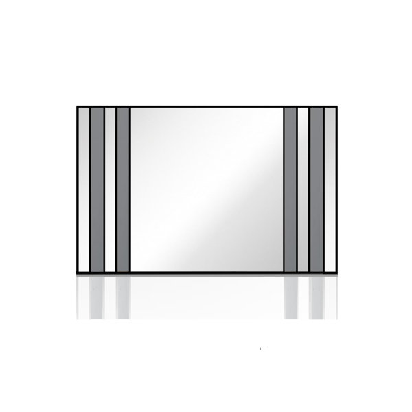 Ebern Designs Fehzaan Jacksonville Grey Wall Mirror Wayfair.co.uk